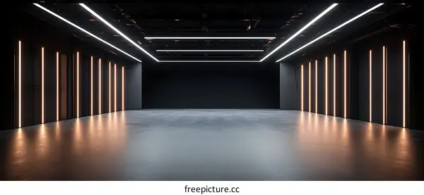 Empty Modern Industrial Style Studio Space