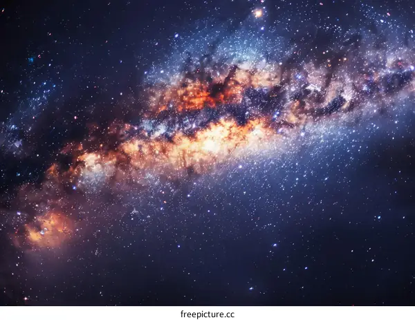 Cosmic Nebula: A Colorful Symphony of Stars