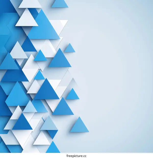 Abstract Geometric Background Design with Triangles