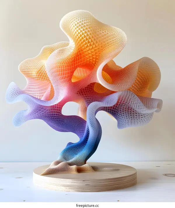 Colorful Abstract Sculpture