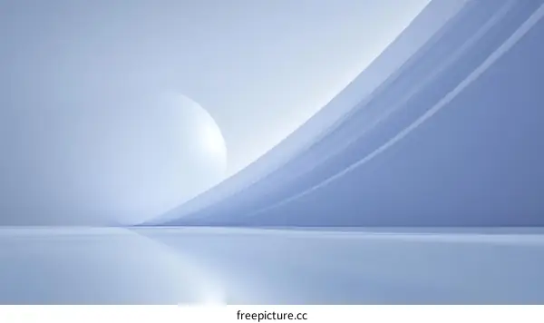 Abstract Light Blue Architectural Scene