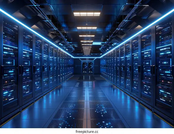 Modern Server Room Data Center Technology