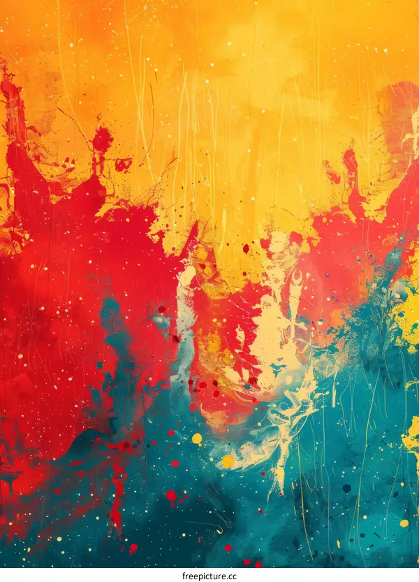 Vibrant Composition of Colors and Shapes