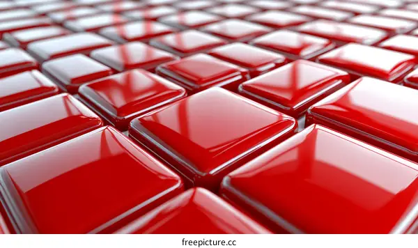 Abstract Red Geometric Pattern