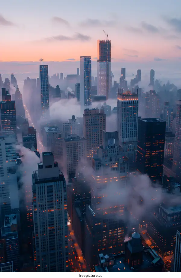 New York City Skyline at Dawn