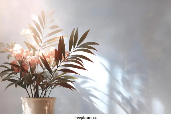 Delicate Floral Arrangement in Sunlight