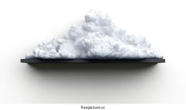 Abstract Cloud Shelf Installation