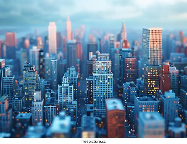 Modern City Skyline Illustration