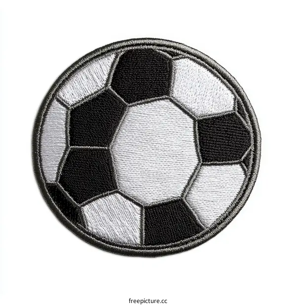 Embroidered Soccer Ball Patch