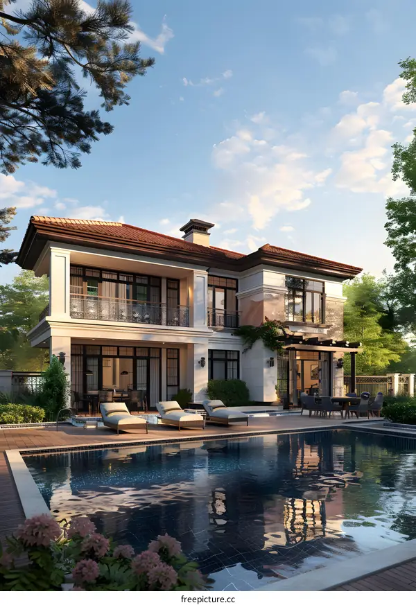 A Modern House with Swimming Pool