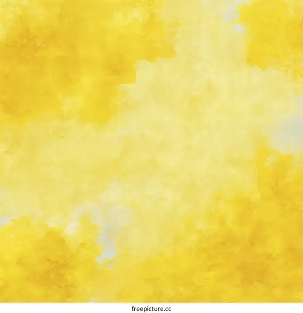 Abstract Watercolor Background in Yellow Tones