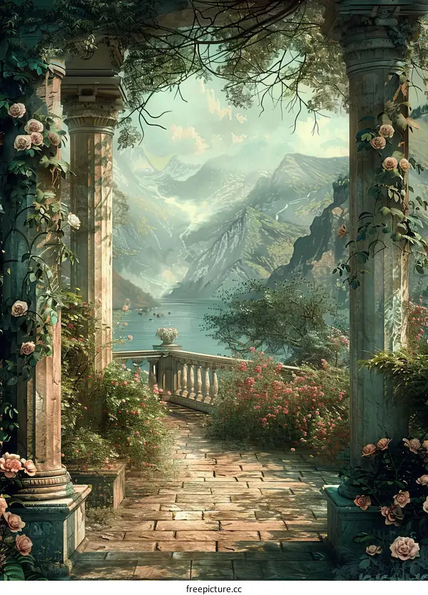 Enchanted Mountain Lake Landscape