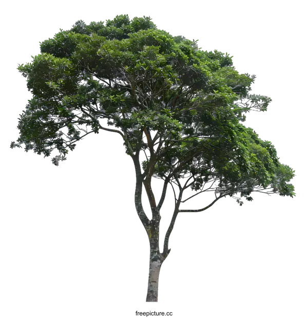 [Transparent Background PNG]Green Tree Isolated On White Background