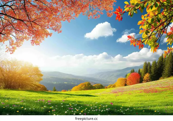 The beauty of nature in autumn