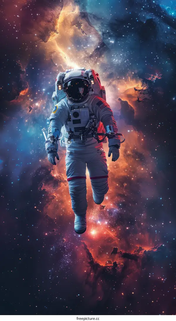 Astronaut Floating in Space
