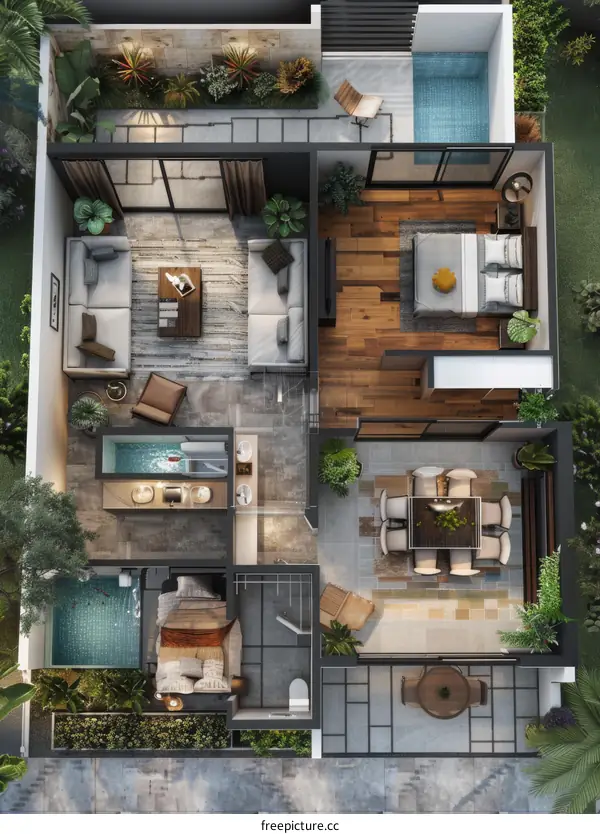 Modern House Floor Plan Design