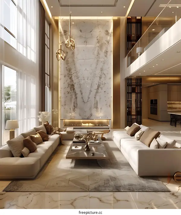 Modern minimalist living room