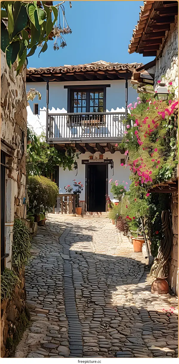 Stone alley in a Spanish village