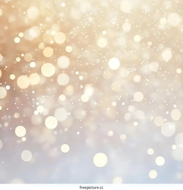 Abstract Bokeh Background of Golden Lights