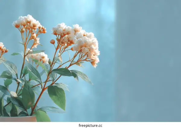 Delicate White Flowers in Soft Light