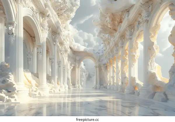 A Stunning White Architectural Fantasy