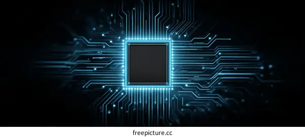 Abstract Circuit Board Technology Illustration