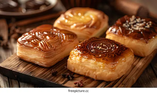 Sweet Pastry with Sesame Seeds and Star Anise