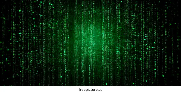 Abstract Digital Code Backdrop