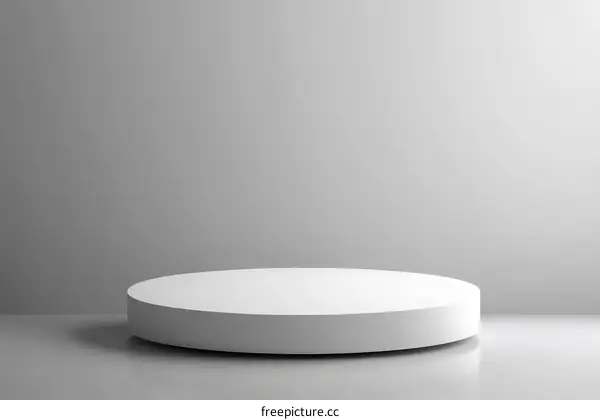 White Round Stage Display Platform
