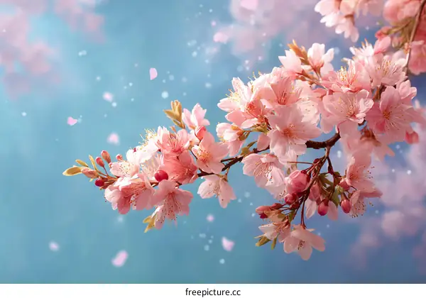 Beautiful Cherry Blossoms in Springtime