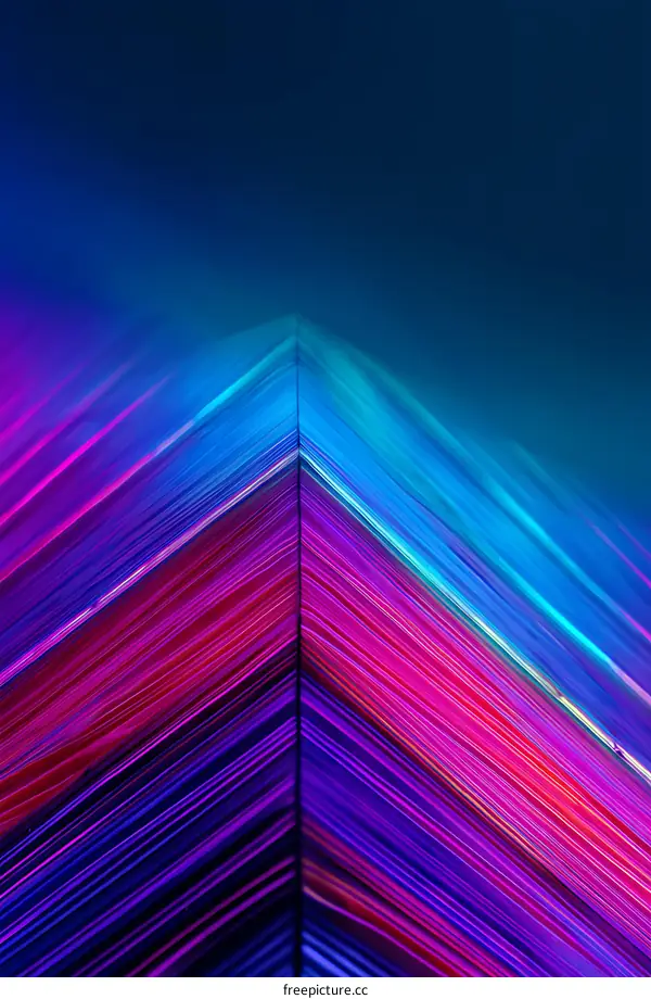 Abstract Colorful Light Lines Design