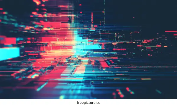 Abstract Digital Cityscape