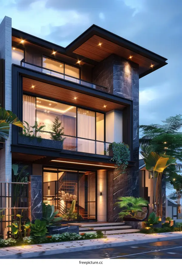 A modern style villa