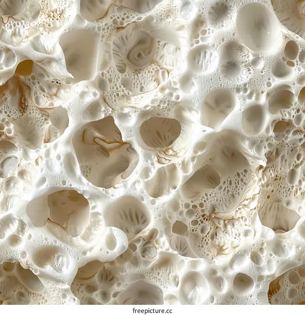 Intriguing Patterns in a White and Brown Sponge