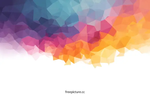 Abstract Colorful Polygonal Background Design