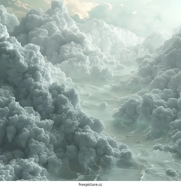 A majestic sea of clouds