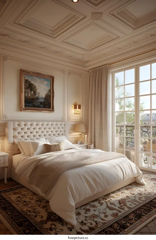 Exquisite and elegant European style bedroom design