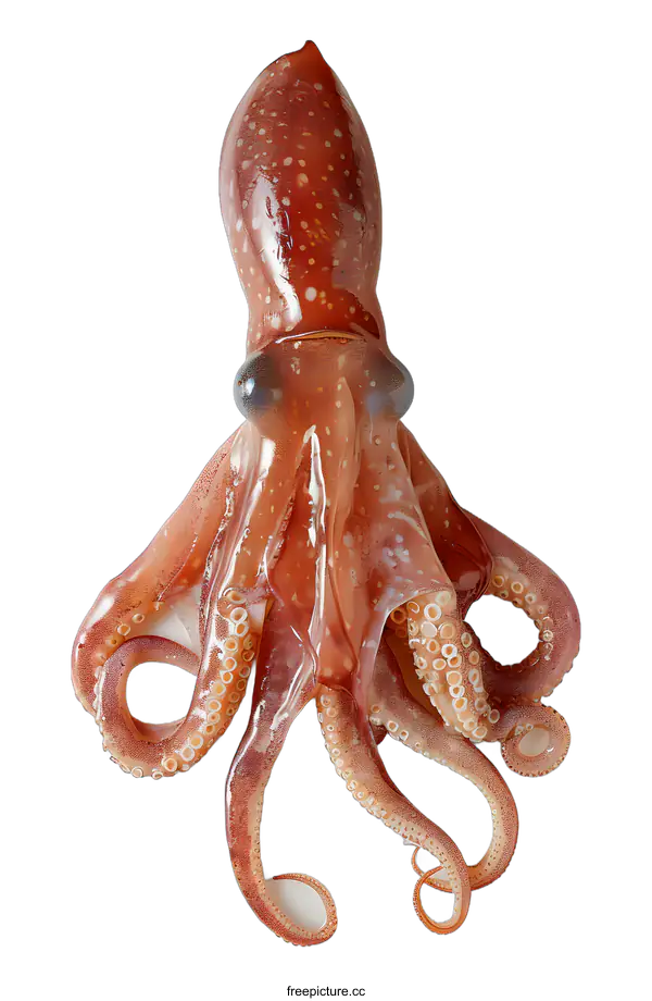 [Transparent Background PNG]Fresh Octopus on White Background