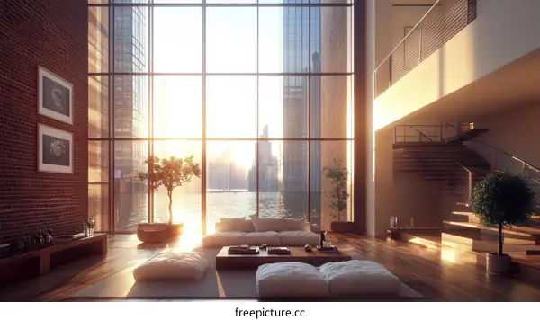 Modern Loft Apartment with City Views