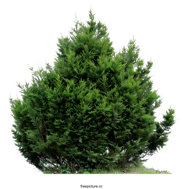 [Transparent Background PNG]Green Bush Isolated On White Background