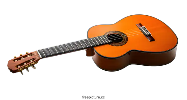 [Transparent Background PNG]Acoustic Guitar on White Background