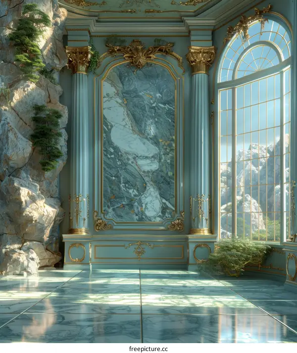 fantasy palace interior concept art