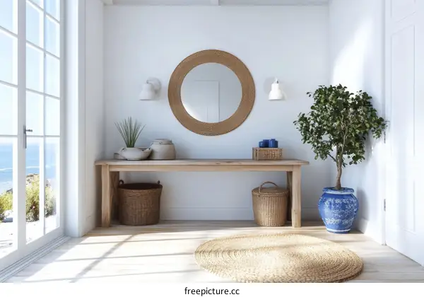 Coastal Entryway with Natural Elements