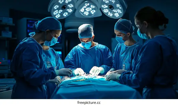 Surgical Team in Operation Room