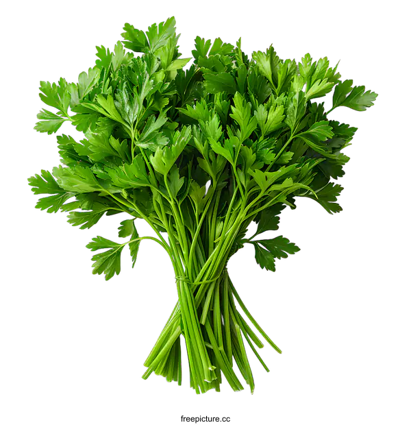 [Transparent Background PNG]A bunch of fresh parsley