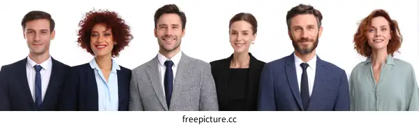 Diverse Business Professionals Team Portrait