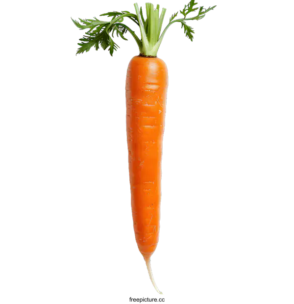 [Transparent Background PNG]Fresh Orange Carrot Vegetable Isolated On White Background