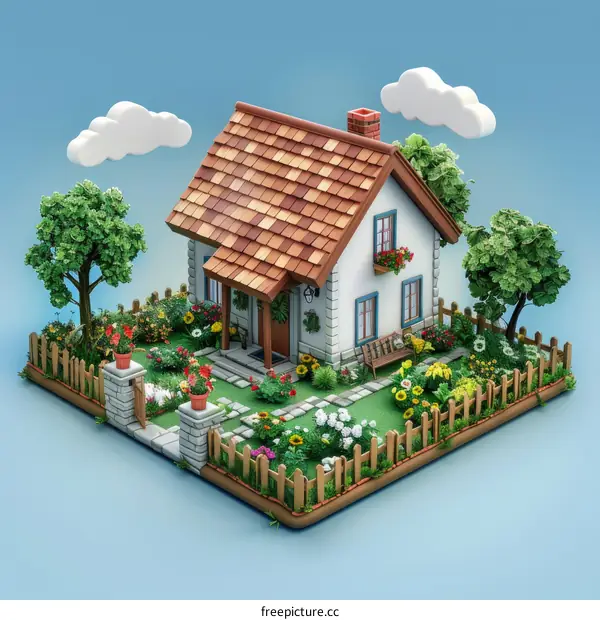 Charming Cottage with Lush Garden