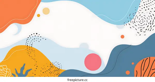 Abstract Background With Colorful Shapes and Patterns