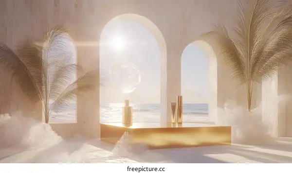 Coastal Aesthetic Product Display